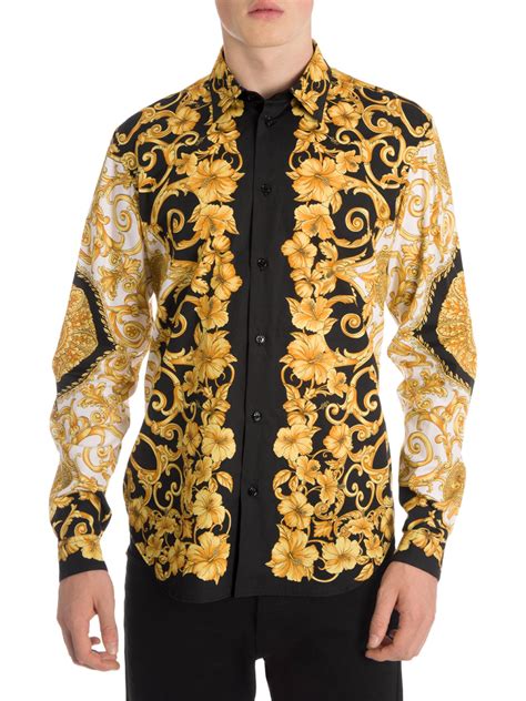 camisa hombre versace|versace shirts for men.